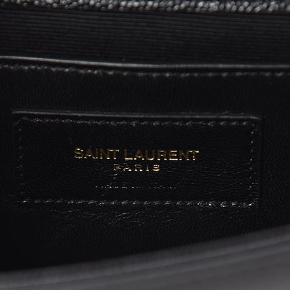 Saint Laurent Grain De Poudre Small Monogram Kate Satchel Black 6 of 10
