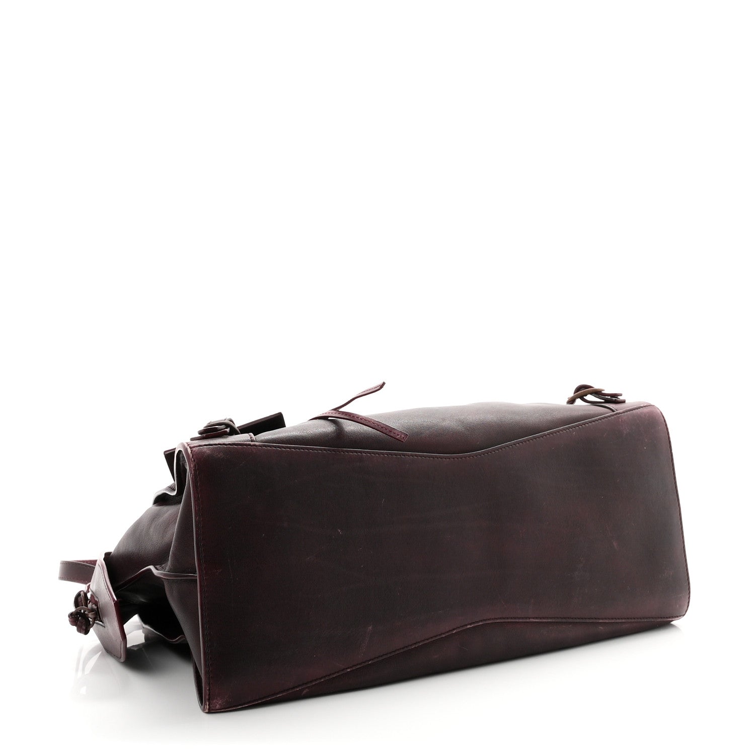 Balenciaga Used Calfskin Rust Hardware Neo Classic City Burgundy 4 of 11