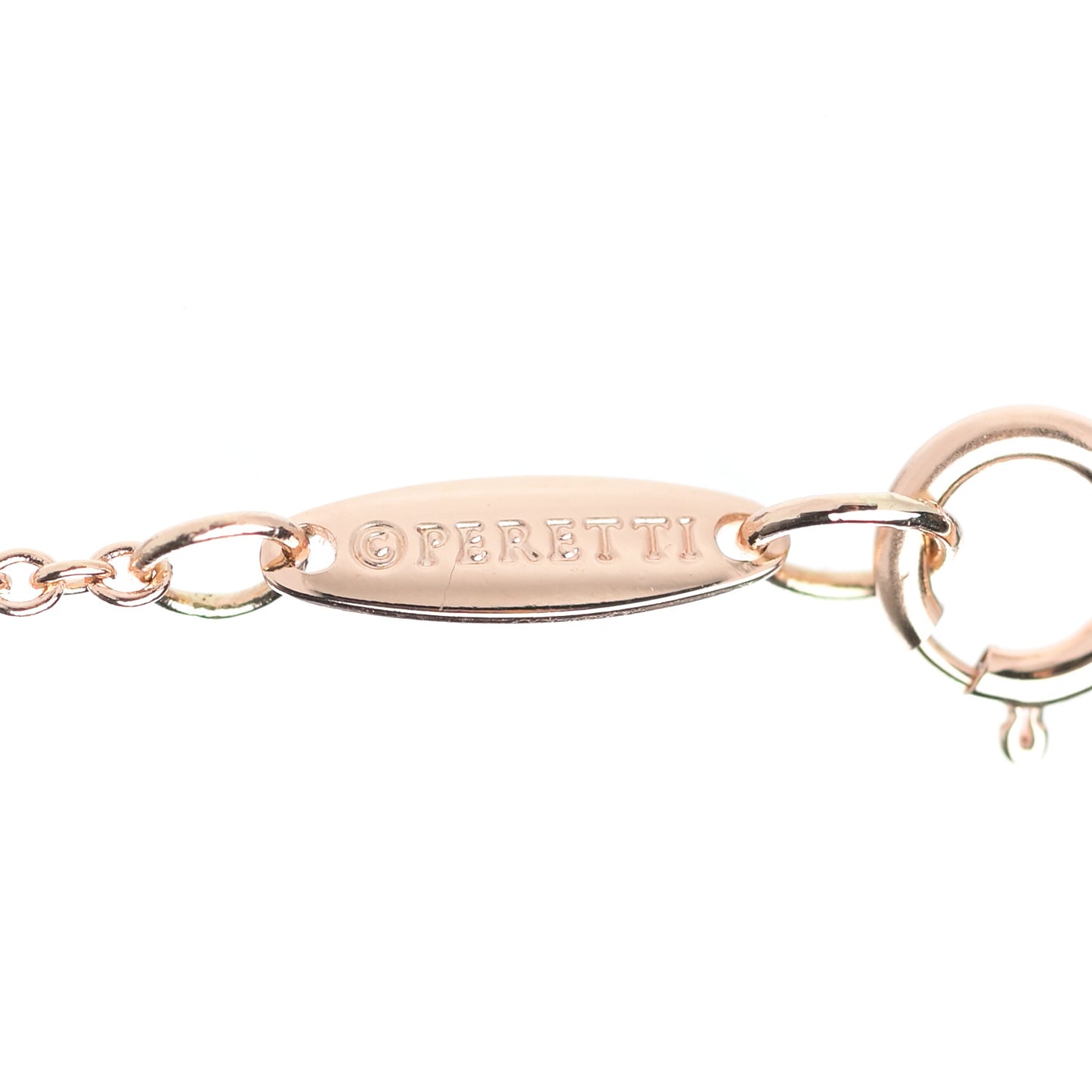 18K Rose Gold 12mm Elsa Peretti Bean Pendant Necklace