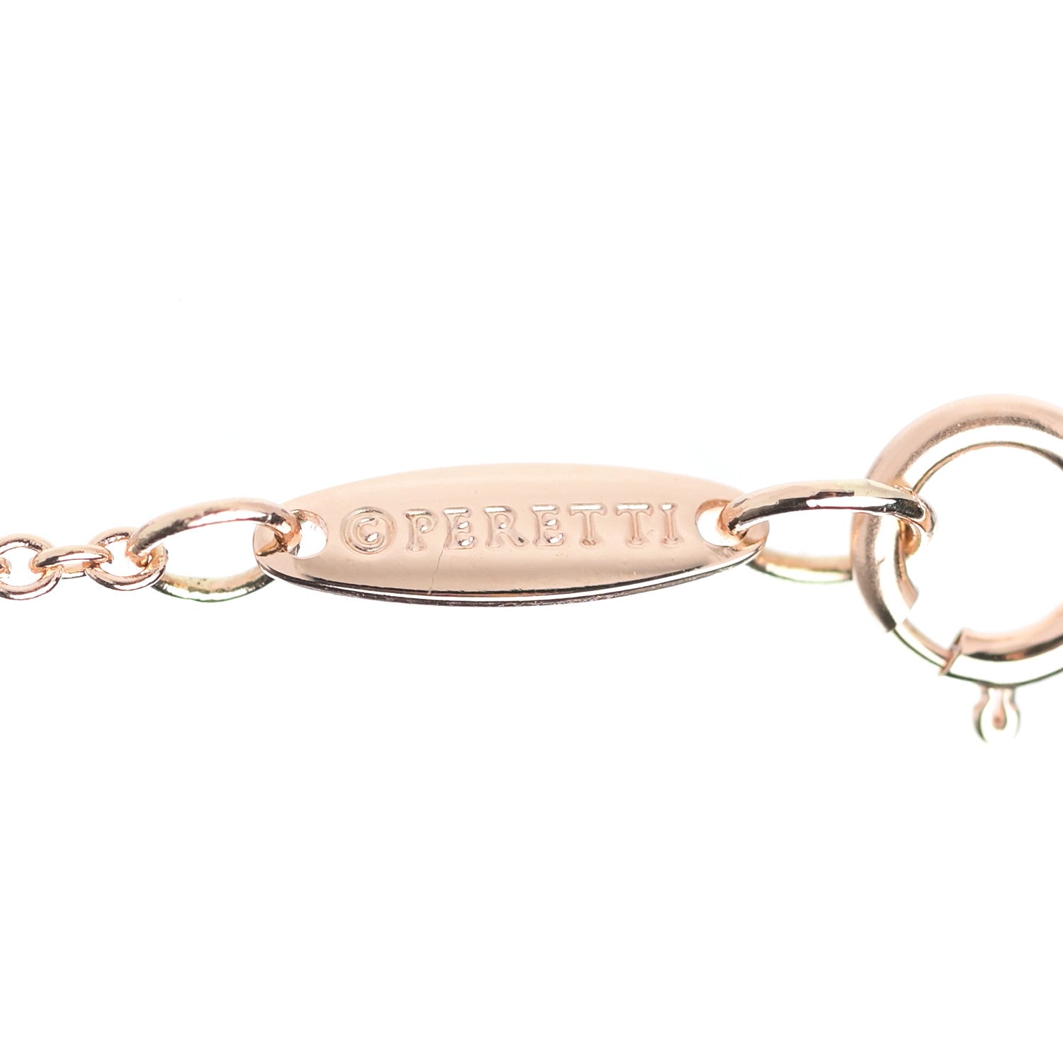 Tiffany 18K Rose Gold 12mm Elsa Peretti Bean Pendant Necklace 7 of 8
