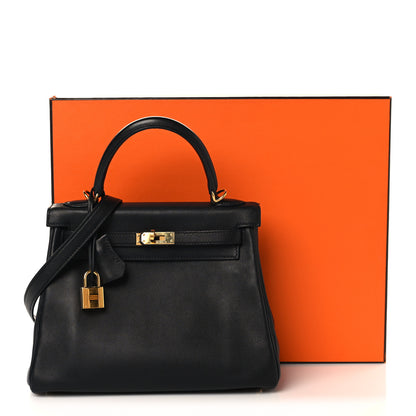 Hermes Swift Kelly Retourne 25 Black 11 of 11