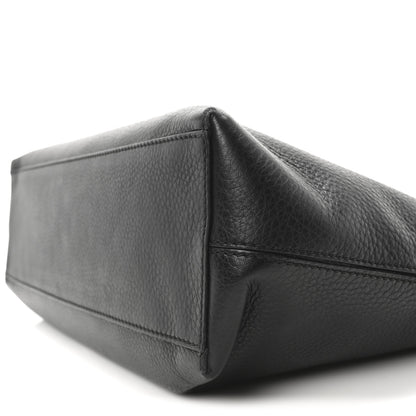 Valentino Garavani Grained Calfskin Rockstud Shoulder Tote Black 9 of 9