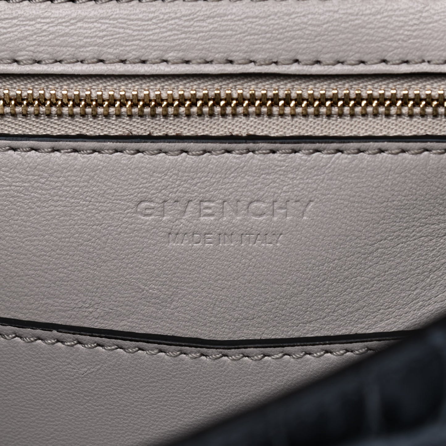 Calfskin Crocodile Embossed Small Mystic Shoulder Bag Storm Grey