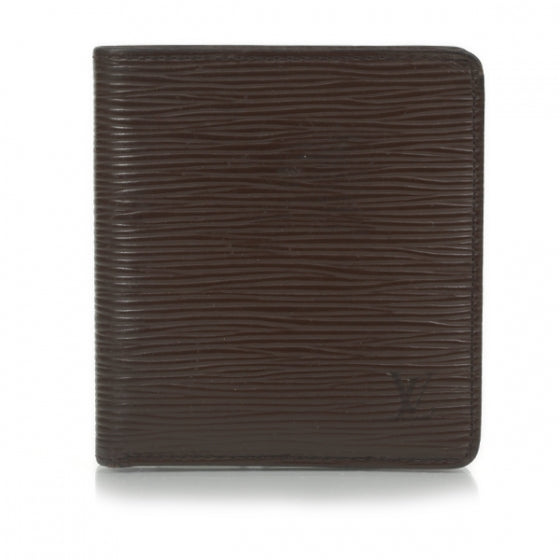 Louis Vuitton Epi Billfold Wallet 6 Credit Cards Slots Brown 1 of 10