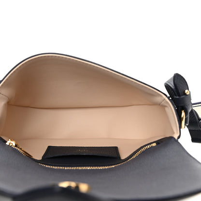 Louis Vuitton Grained Calfskin LV Pont 9 Soft MM Bleu Marine 4 of 9