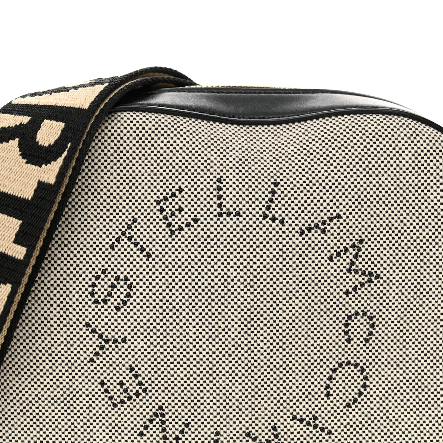 Canvas Logo Small Camera Bag Salt Pepper
