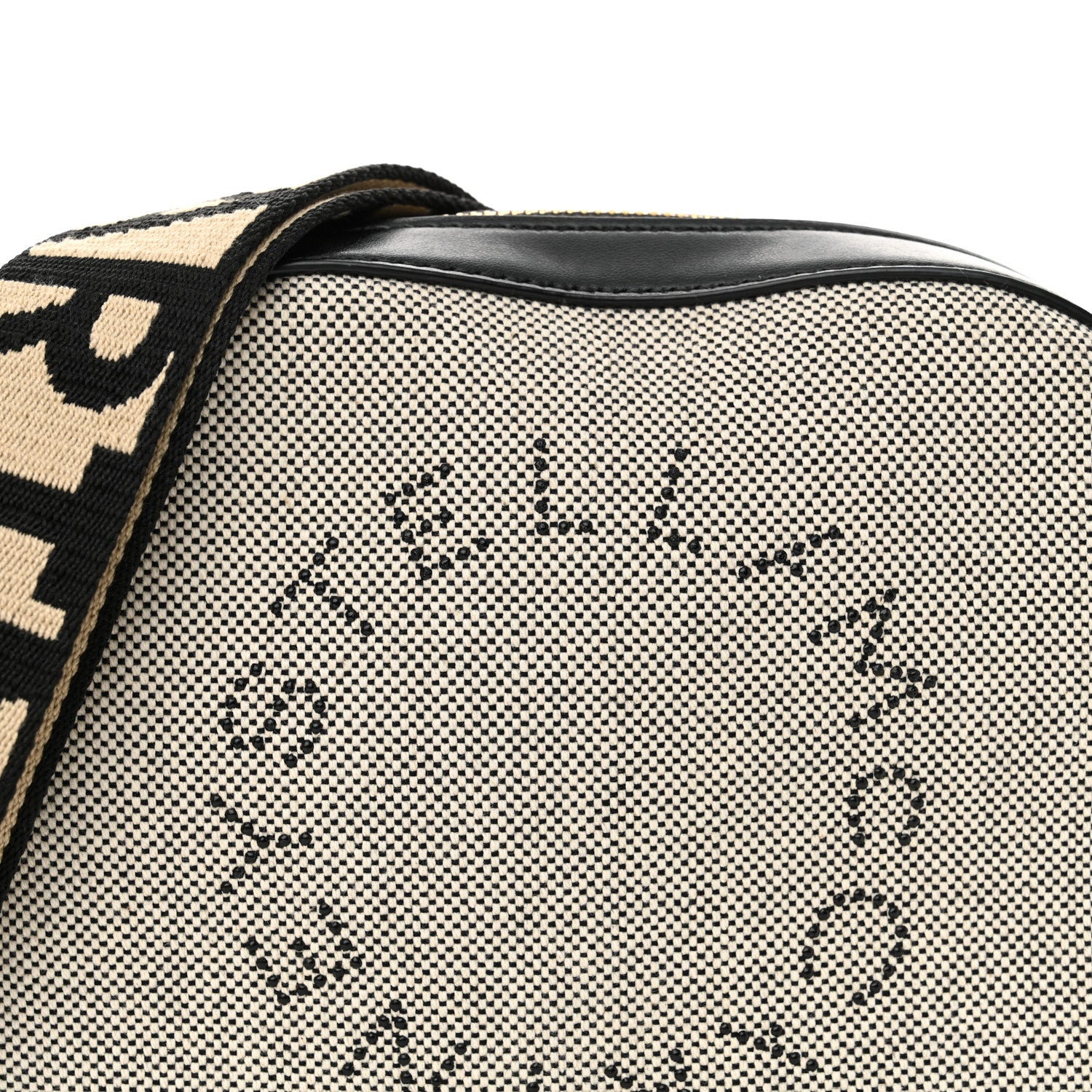 Stella McCartney Canvas Logo Small Camera Bag Salt Pepper 8 of 11