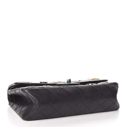 Chanel Aged Calfskin Quilted Casino 2.55 Reissue 225 Flap Black 4 of 10