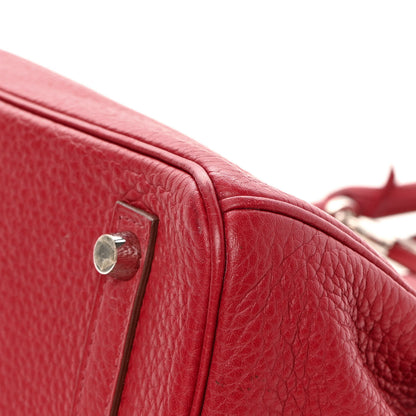 Hermes Taurillon Clemence Birkin 30 Rouge Garance 9 of 12