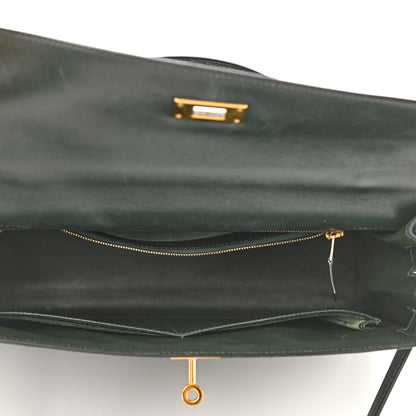 Hermes Box Kelly Sellier 32 Vert Fonce 5 of 16