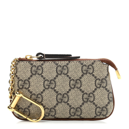 Gucci GG Supreme Monogram Key Case Brown 1 of 7