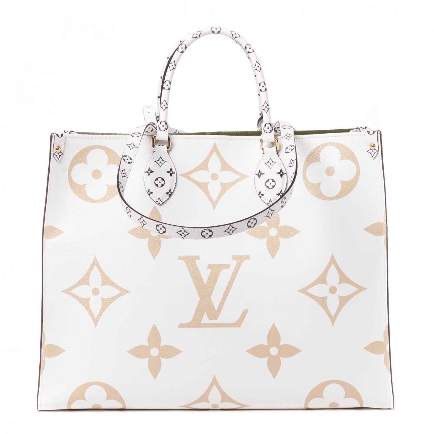 Louis Vuitton Monogram Giant Onthego GM Kaki Beige 1 of 7