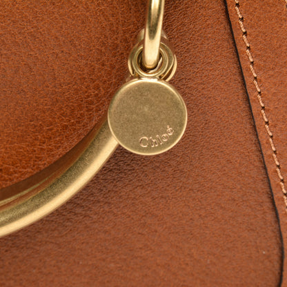 Chloe Calfskin Suede Small Nile Bracelet Bag Caramel 13 of 14