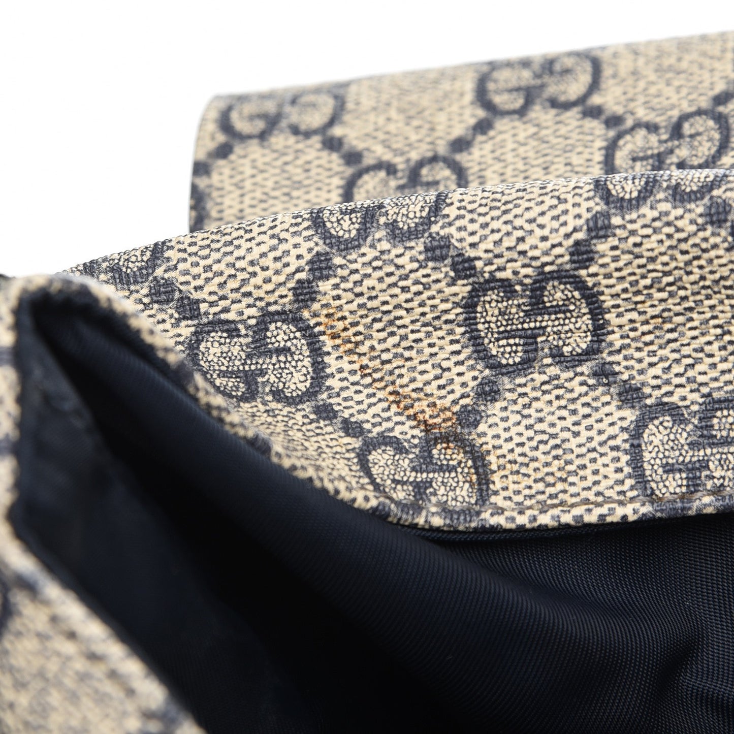 GG Plus Monogram Messenger Diaper Bag Navy