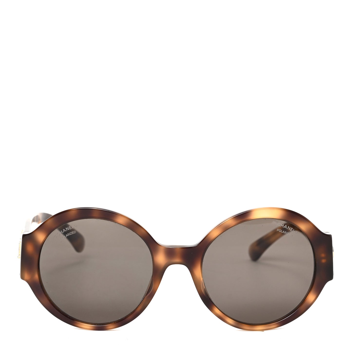 Acetate Polarized Round Sunglasses 5410 Tortoise
