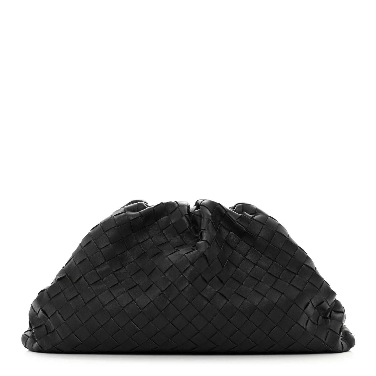 Bottega Veneta Nappa Maxi Intreccio The Pouch Oversized Clutch Black 1 of 7