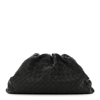 Bottega Veneta Nappa Maxi Intreccio The Pouch Oversized Clutch Black 1 of 7