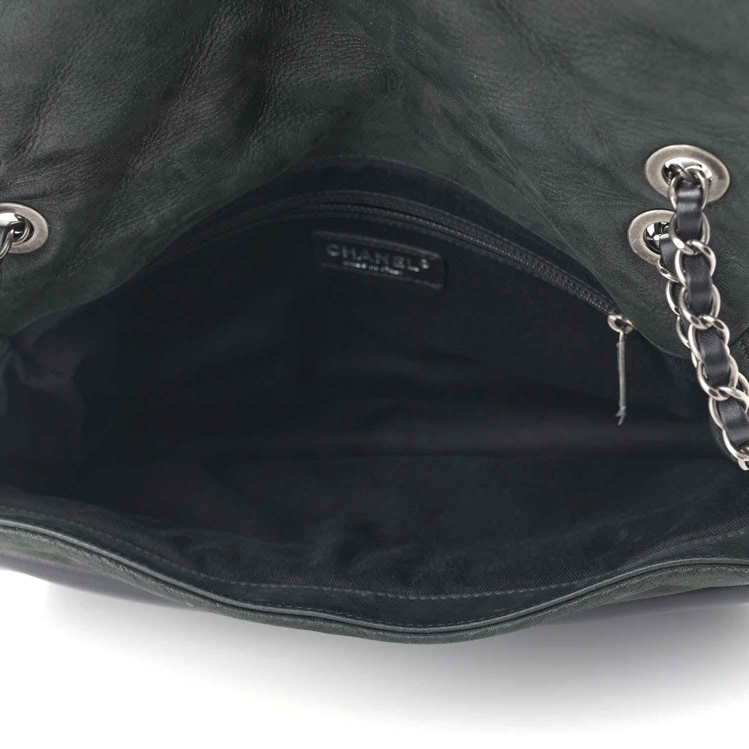 Chanel Iridescent Calfskin Jumbo In the Mix Double Flap Black 5 of 10