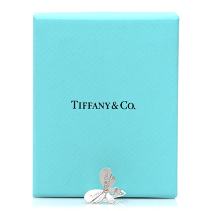 Tiffany Sterling Silver 18K Rose Gold Return to Tiffany Love Bugs Butterfly Ring 52 6 5 of 5