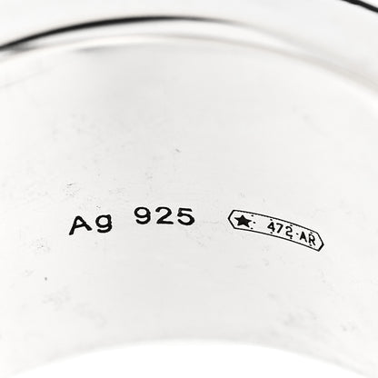Gucci Sterling Silver Grey Diamond GucciGhost Ghost Ring 48 4.5 5 of 7