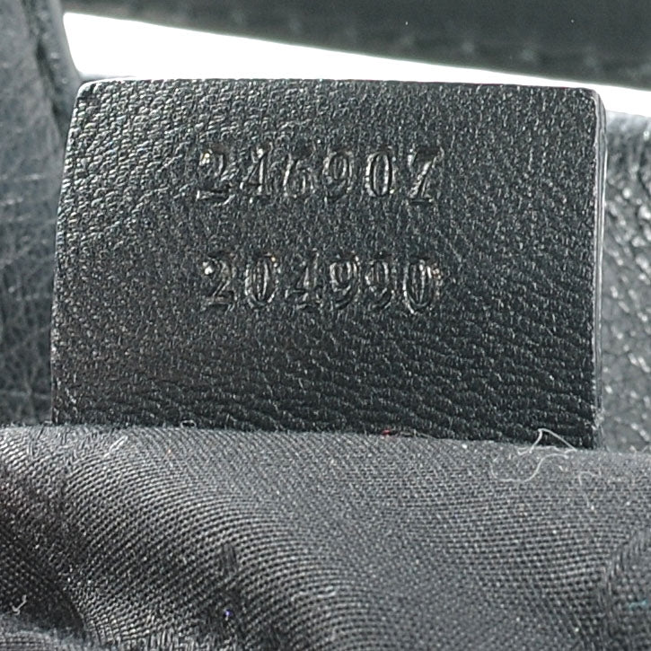 Gucci Leather New Jackie Shoulder Bag Black 6 of 6