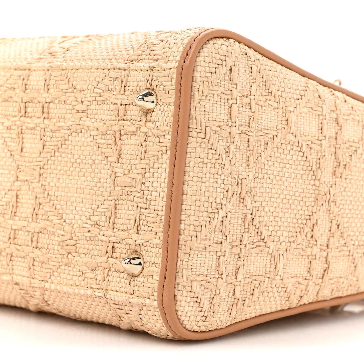 Christian Dior Raffia Medium Lady Dior Bag Beige 9 of 11