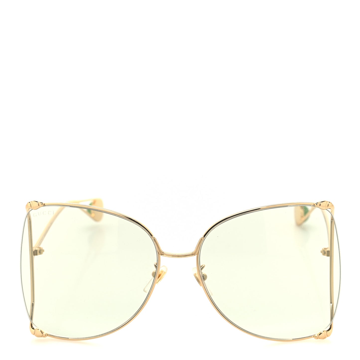 Oversized Round Sunglasses GG0252S Gold