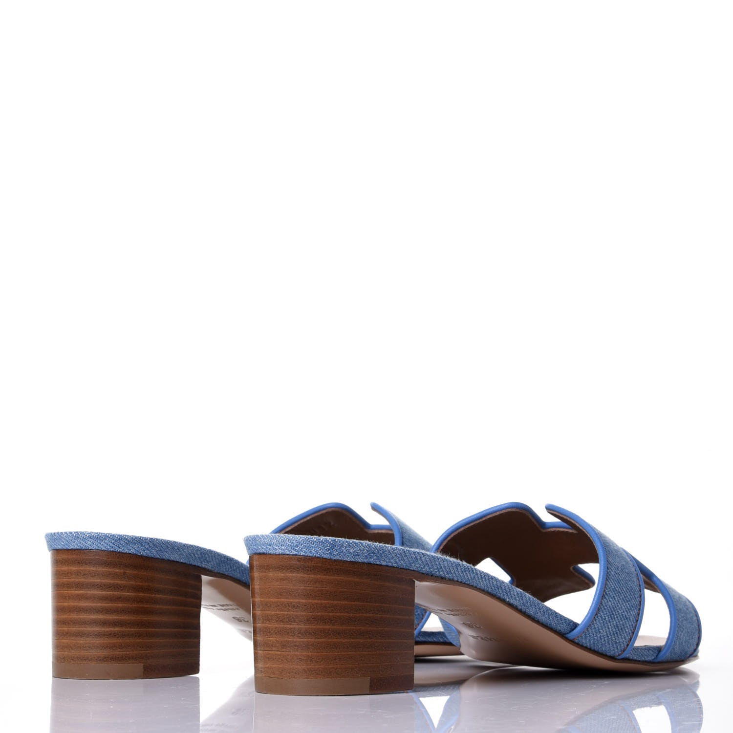 Hermes Denim Oasis Sandals 36 Bleu Clair 4 of 11