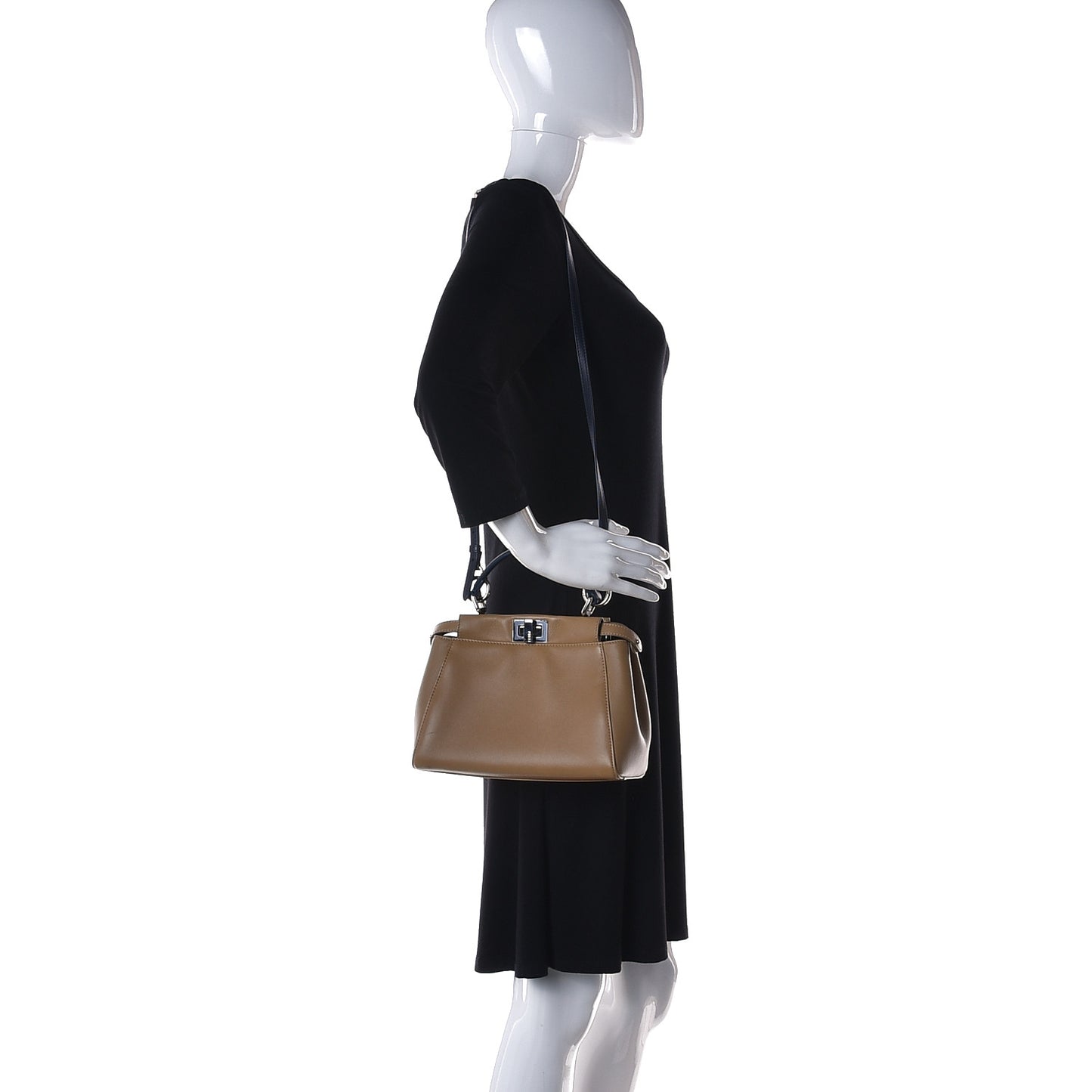 Nappa Colorblock Mini Peekaboo Iconic Satchel Cuoio Oceano Multicolor