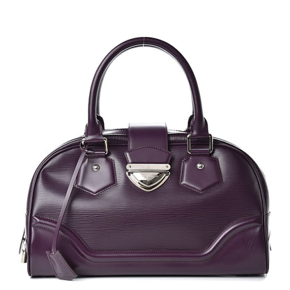 Louis Vuitton Epi Bowling Montaigne GM Cassis 1 of 12