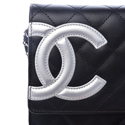 Chanel Calfskin Quilted Cambon Wallet On Chain WOC Black 13 of 13