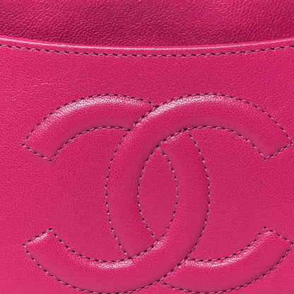 Chanel Calfskin Timeless CC Zip Pouch Fuchsia 9 of 11