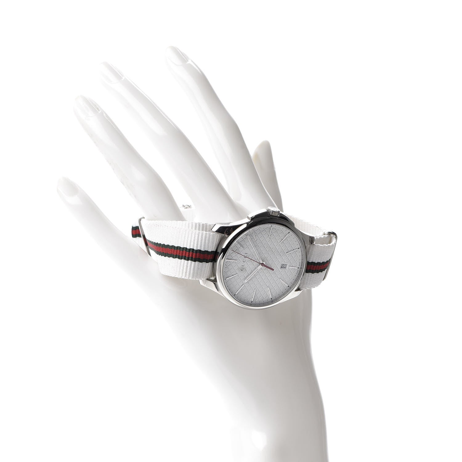 Gucci Stainless Steel Nylon 40mm G-Timeless Web Quartz Watch 2 of 6