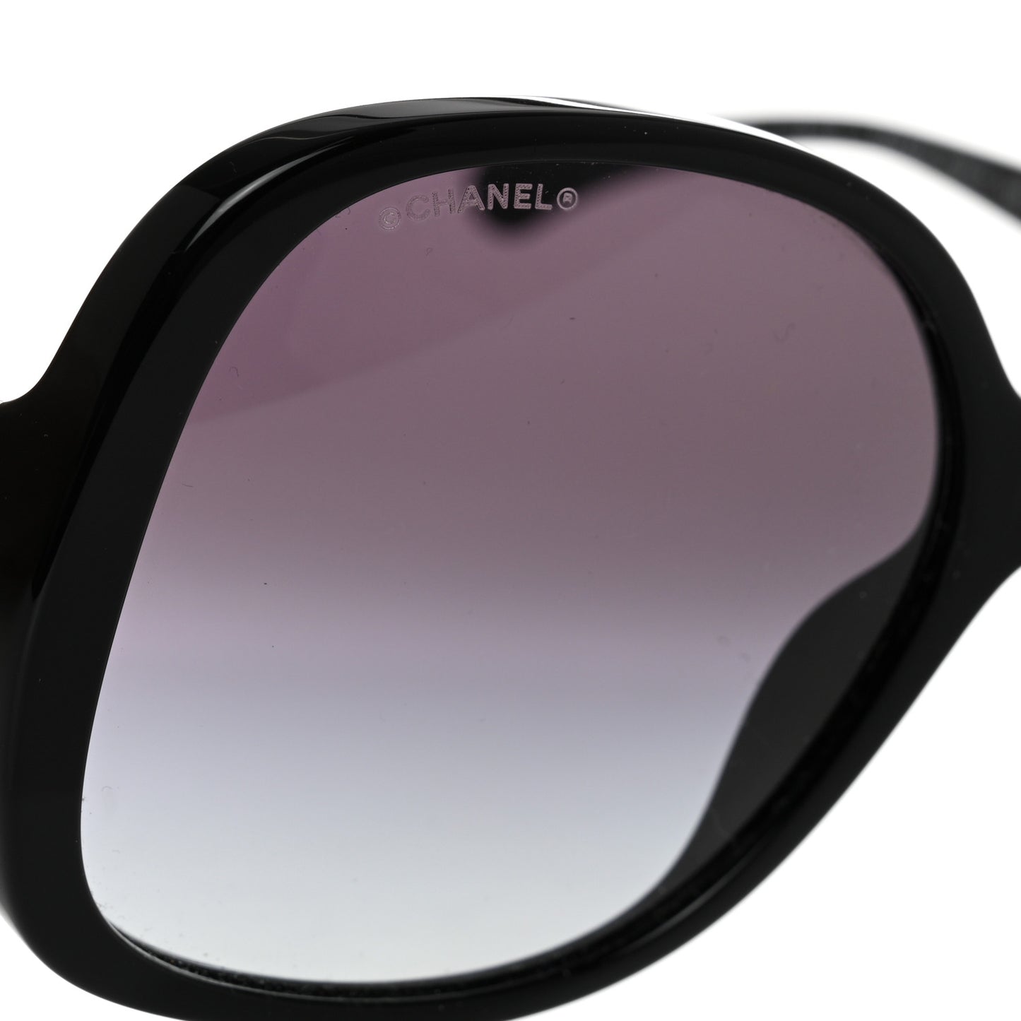 Acetate Chain Sunglasses 5470-Q-A Black