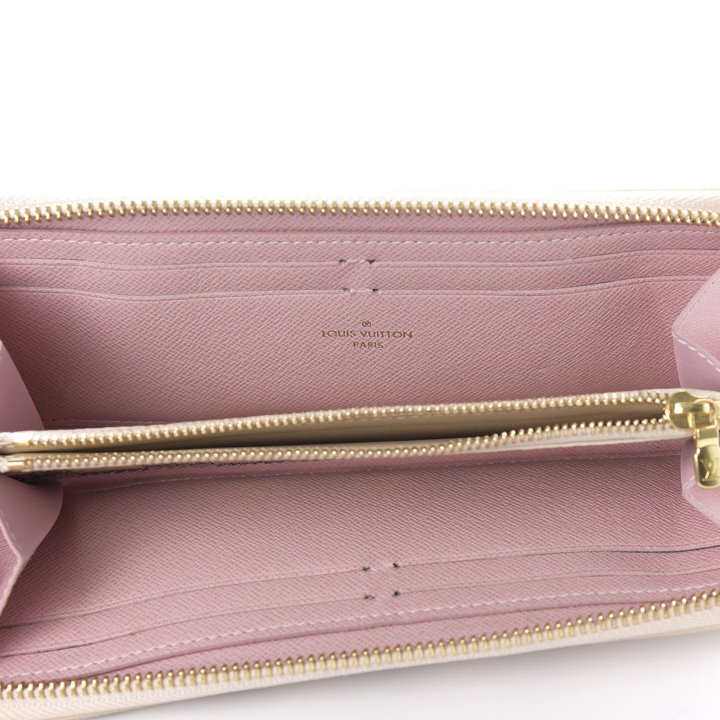 Damier Azur Clemence Wallet Rose Ballerine
