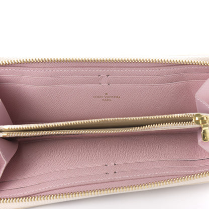 Louis Vuitton Damier Azur Clemence Wallet Rose Ballerine 5 of 7