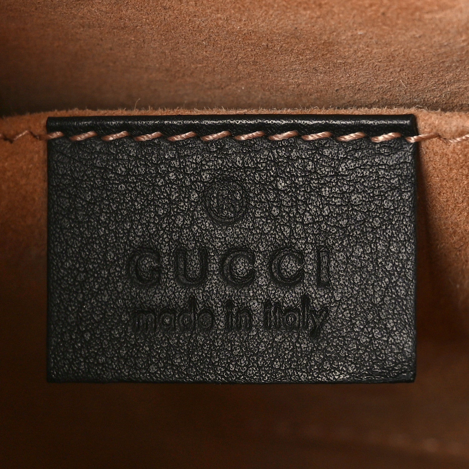 Gucci Calfskin Studded Small Padlock Shoulder Bag Black 6 of 11