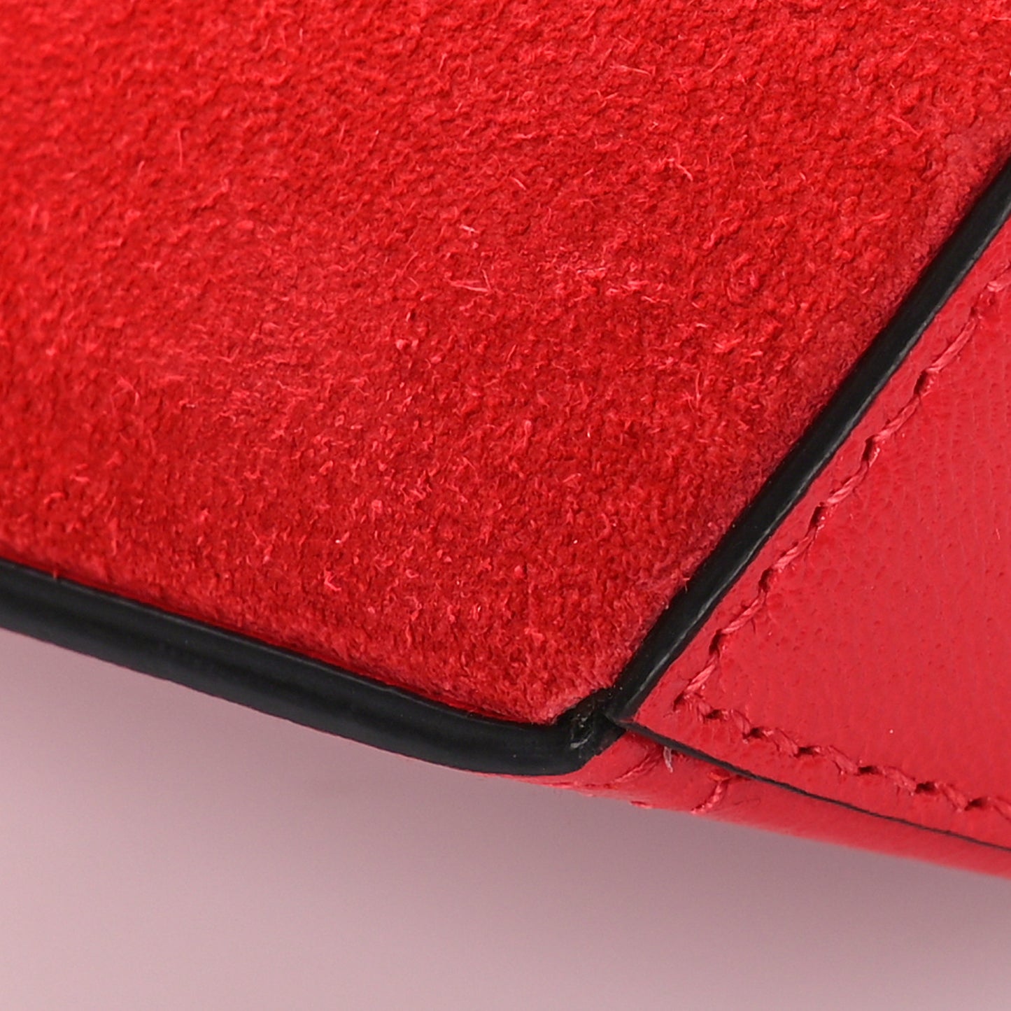 Calfskin Suede Snakeskin Valentines Day Small Heart Bag Red Pink Multicolor