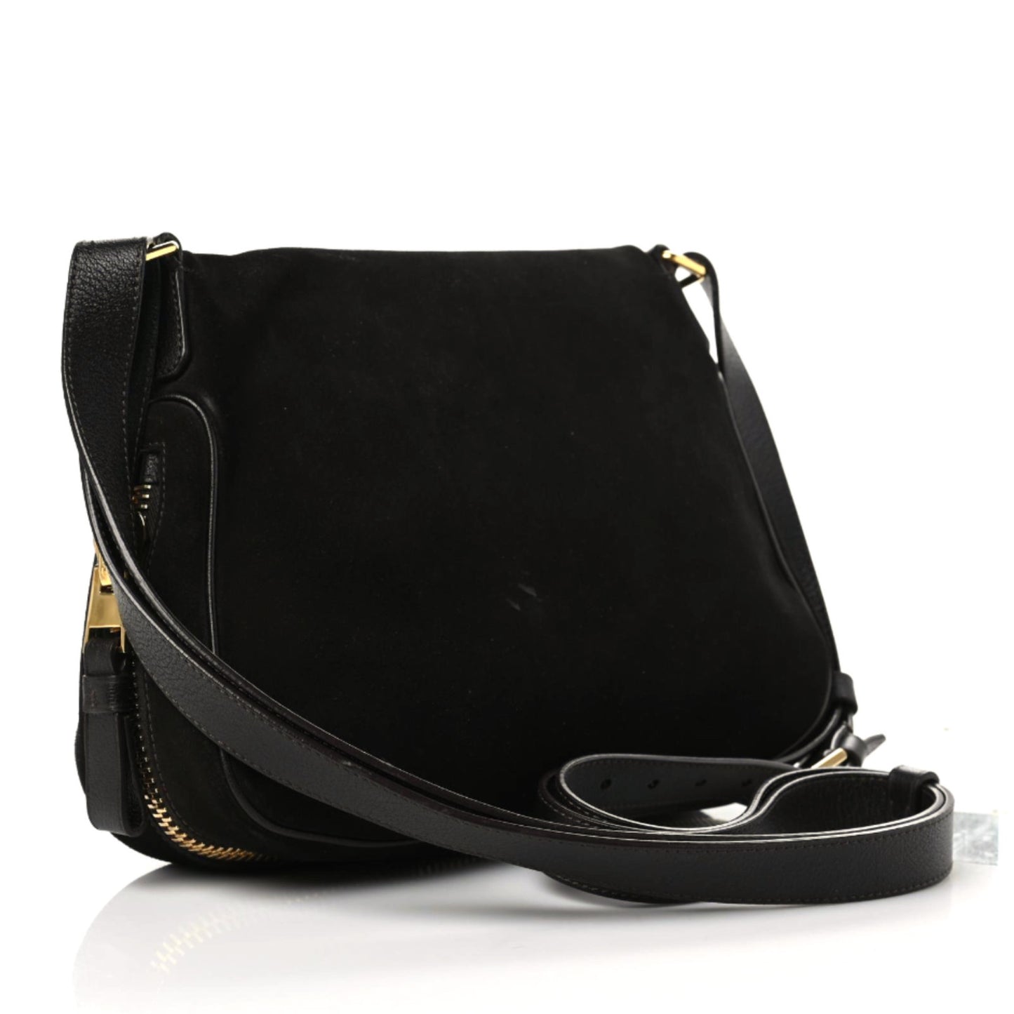 Suede Calfskin Jennifer Crossbody Brown