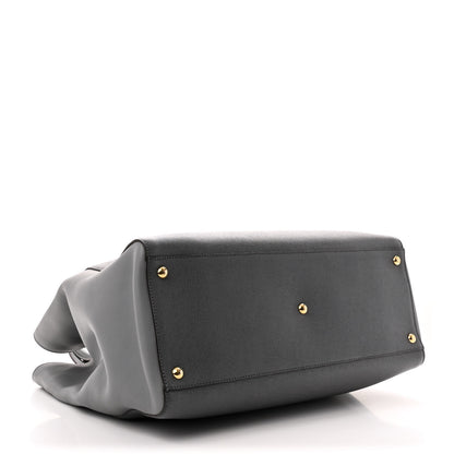 Fendi Vitello Large 2Jours Tote Grigio Grigio Chiaro 4 of 11