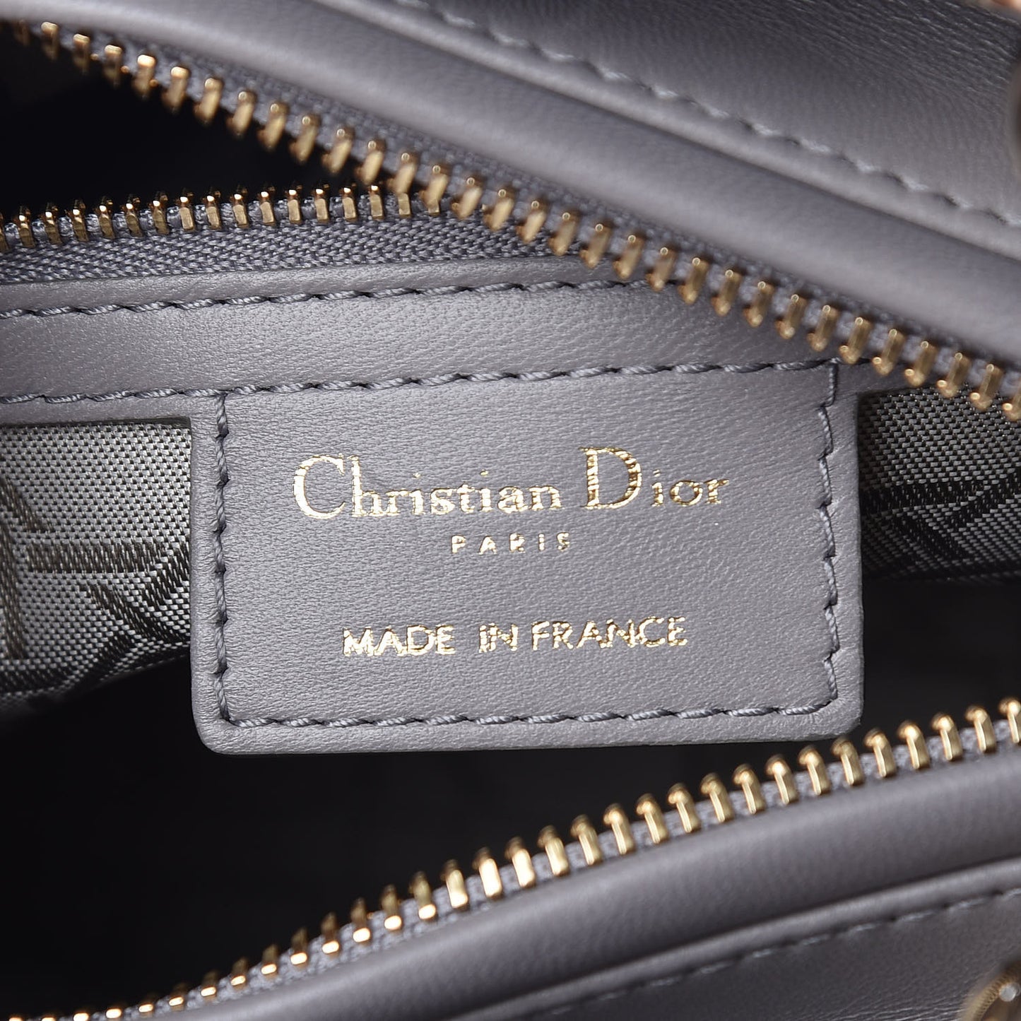Lambskin Cannage Medium Lady Dior Grey