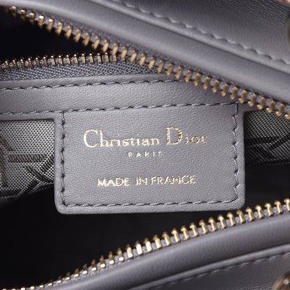 Christian Dior Lambskin Cannage Medium Lady Dior Grey 6 of 15