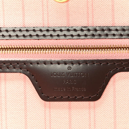Louis Vuitton Damier Ebene Neo Neverfull MM Rose Ballerine 6 of 9