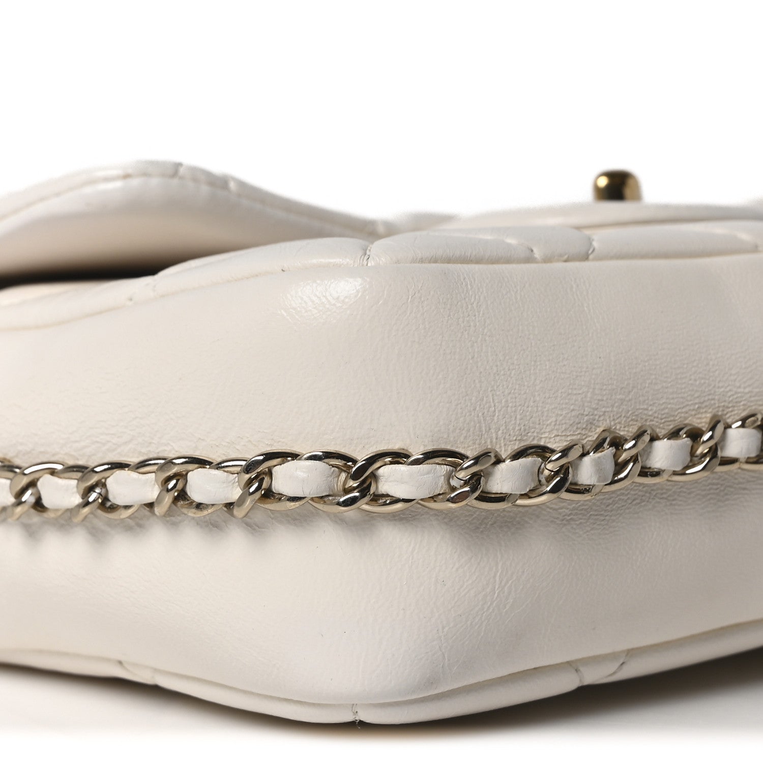 Chanel Lambskin Quilted Small My Precious Flap White 9 of 10