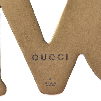Gucci Metal Crystal Loved Short Necklace Aged Gold 7 of 8
