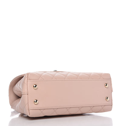 Chanel Caviar Quilted Mini Coco Handle Flap Light Pink 4 of 11