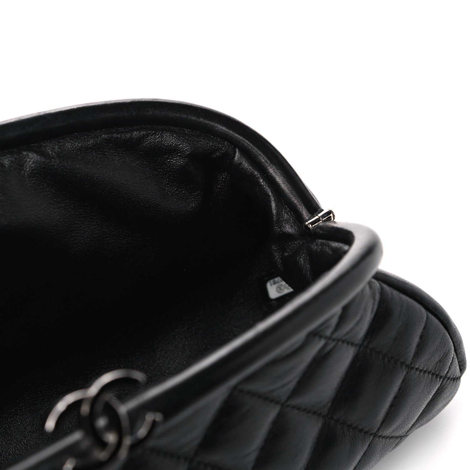 Chanel Lambskin Quilted Timeless Clutch Black 9 of 14