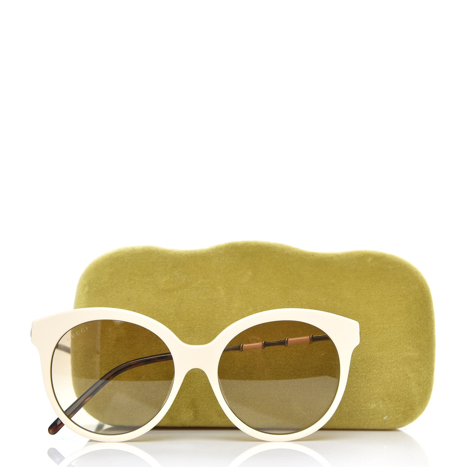 Gucci Bamboo Sunglasses GG0653S Ivory 8 of 8