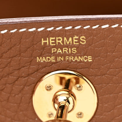 Hermes Taurillon Clemence Mini Lindy 20 Gold 6 of 12