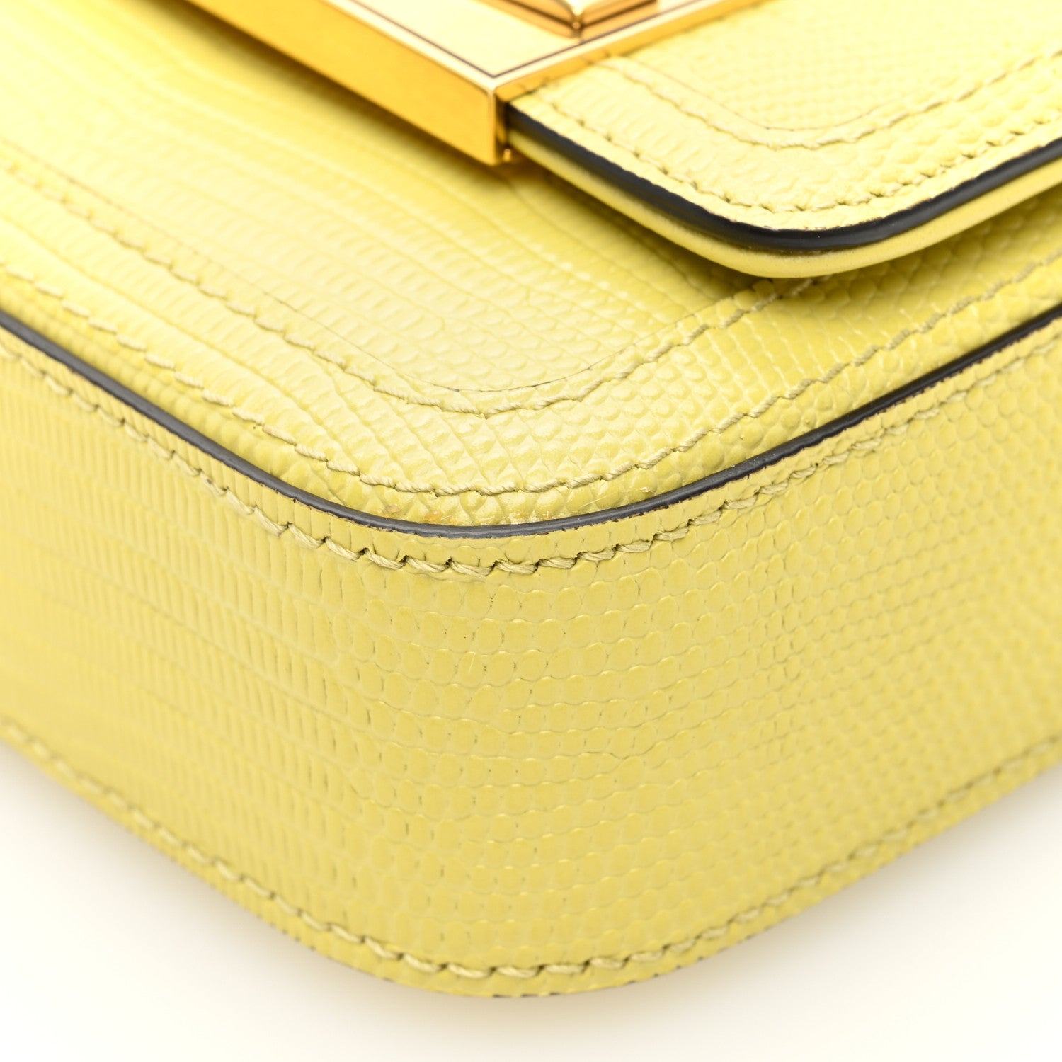 Jimmy Choo Lizard Embossed Mini Bag Yellow 9 of 9